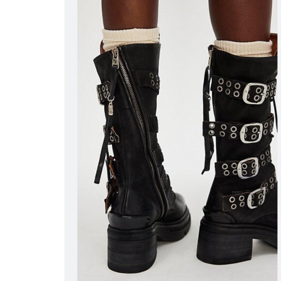 Free People x A.S. 98 Ellington Moto Boots - New in Box - US 8.5 - 9 / EU 39 - Picture 5 of 16